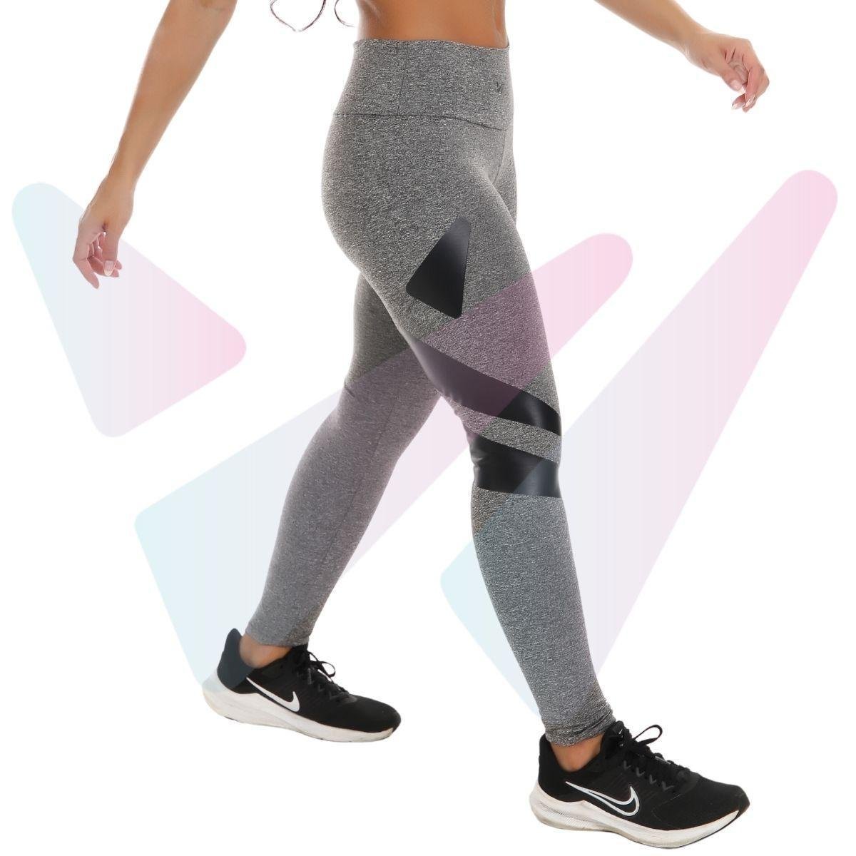 Calça Legging Feminina Cós Alto Pala Dupla Fitnes Academia Suplex Leg Roupa Treino Wega