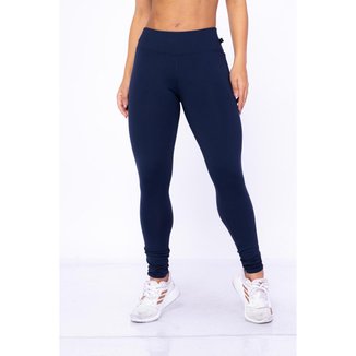 Calça Legging Feminina Poliamida Lisa Tecido Grosso Confortável WOLFOX