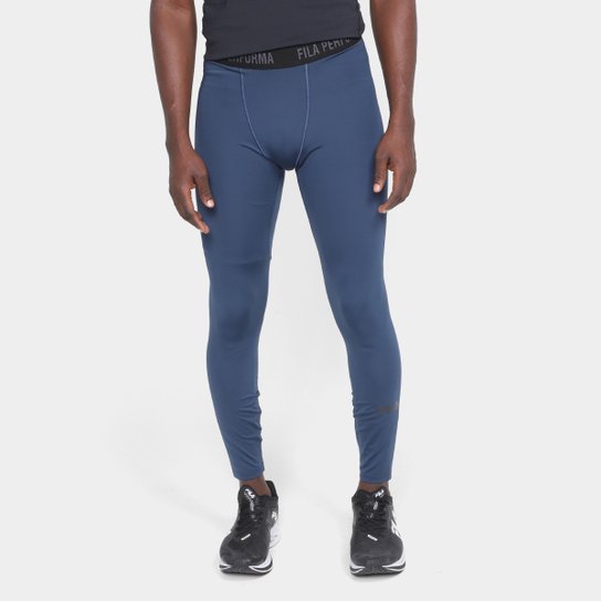 Calça Legging Fila Compress Skin II Masculina - Marinho Menor preço em Calça Legging Fila Compress Skin II Masculina - Marinho