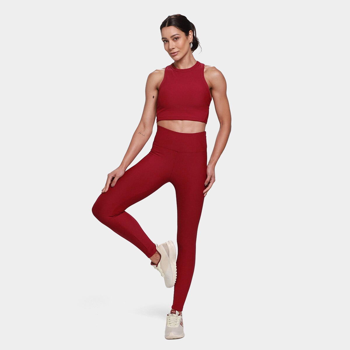 Calça Legging Fila Life Ribbed III Feminina - 4