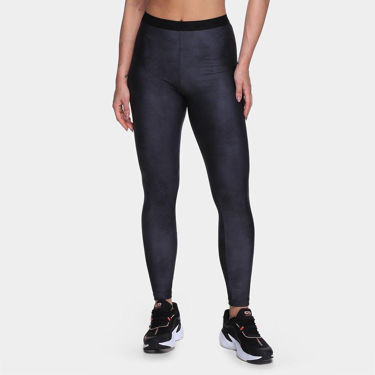 Calça Legging Fila Train Elastic V Feminina Calça Legging Fila Train Elastic V Feminina