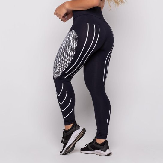 Calça Legging Fitness Dily Compressão - Preto Menor preço em Calça Legging Fitness Dily Compressão - Preto