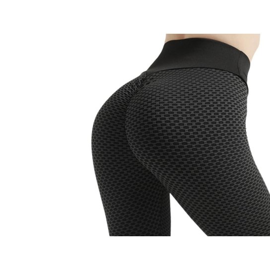 Calça Legging Fitness Ginástica Empina Bumbum Cintura Alta - Preto Menor preço em Calça Legging Fitness Ginástica Empina Bumbum Cintura Alta - Preto