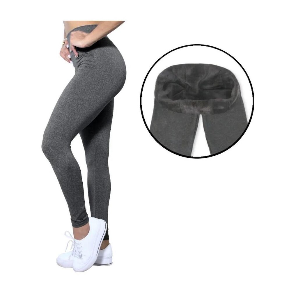 Calça Legging Flanelada Térmica Antifrio - Tecido Suplex