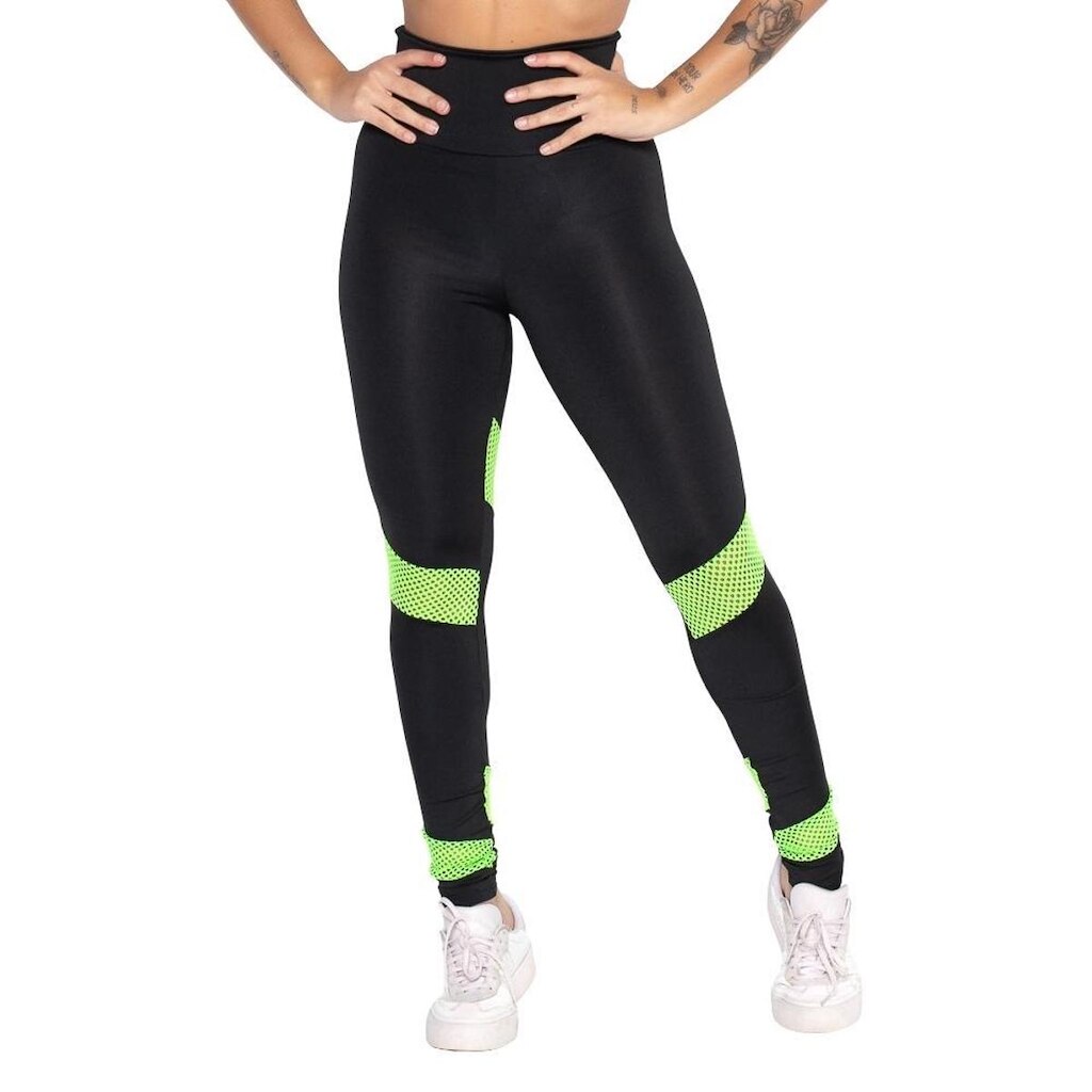 Calça Legging Ftiness Frishop Microfibra Cintura Alta