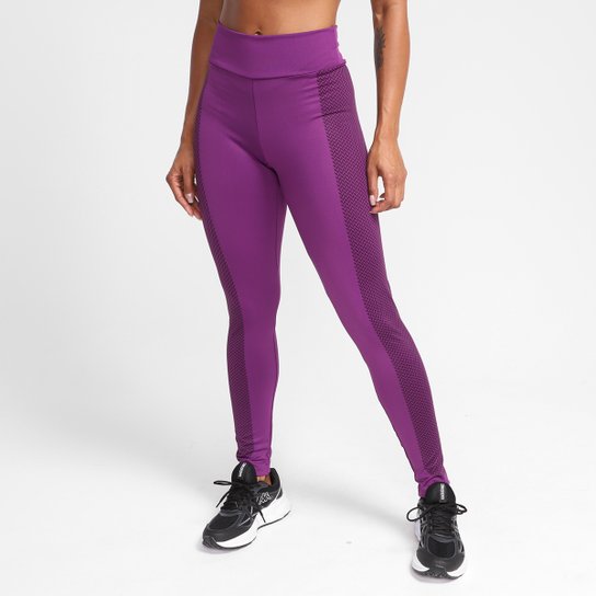 Calça Legging Gonew Force Feminina - Roxo Menor preço em Calça Legging Gonew Force Feminina - Roxo