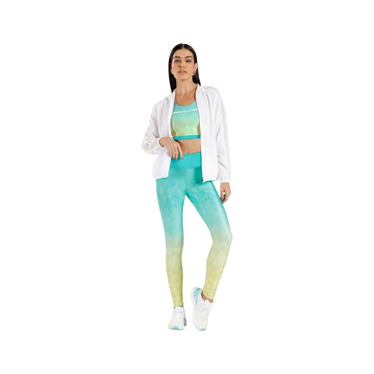 Calça Legging Graphene Estampada Azul Arquipelago Tam. G