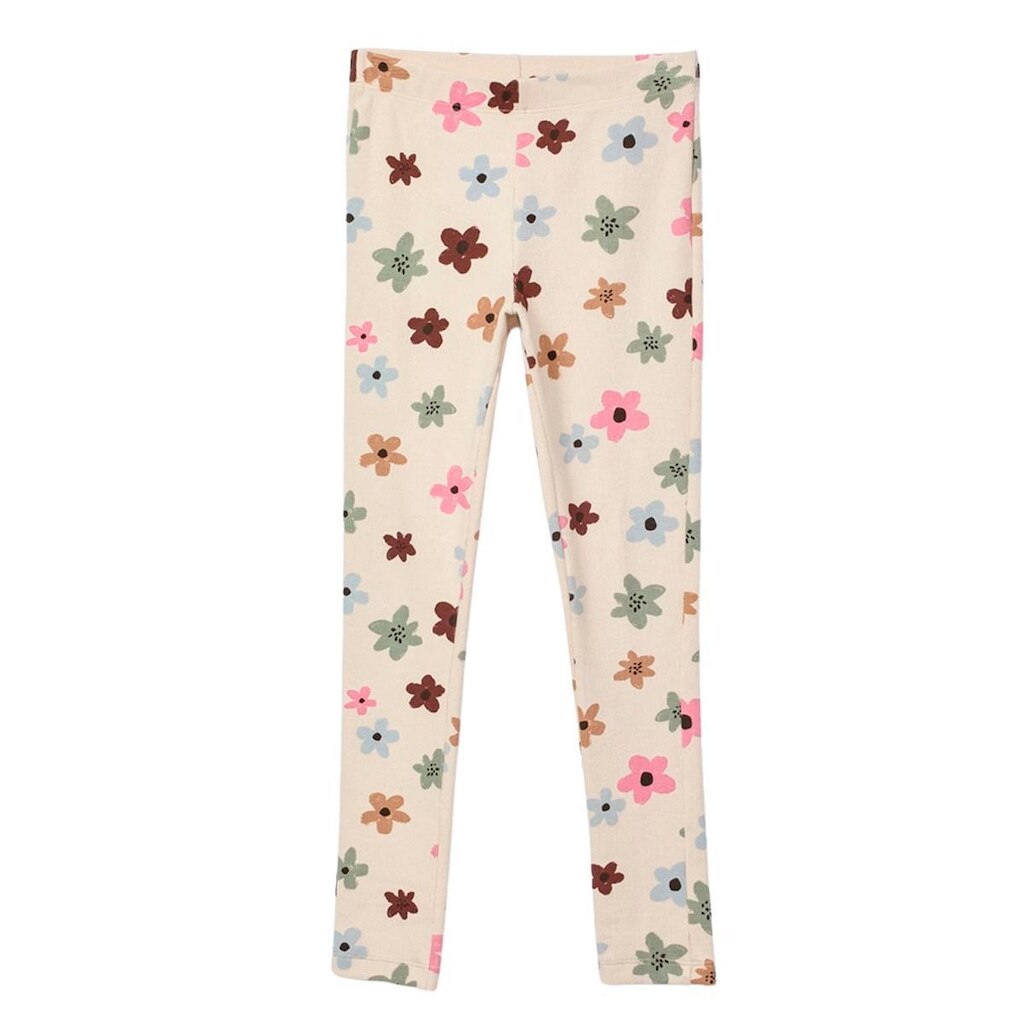 Calça Legging Hering Infantil Menina Estampada Em Ribana