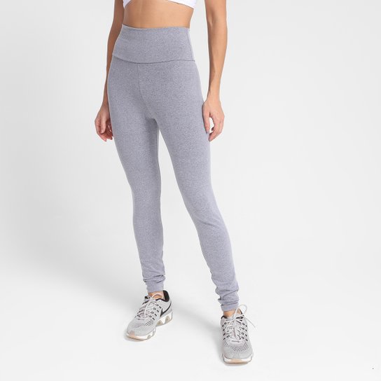 Calça Legging Hope Básica Cintura Alta Feminina - Mescla Menor preço em Calça Legging Hope Básica Cintura Alta Feminina - Mescla
