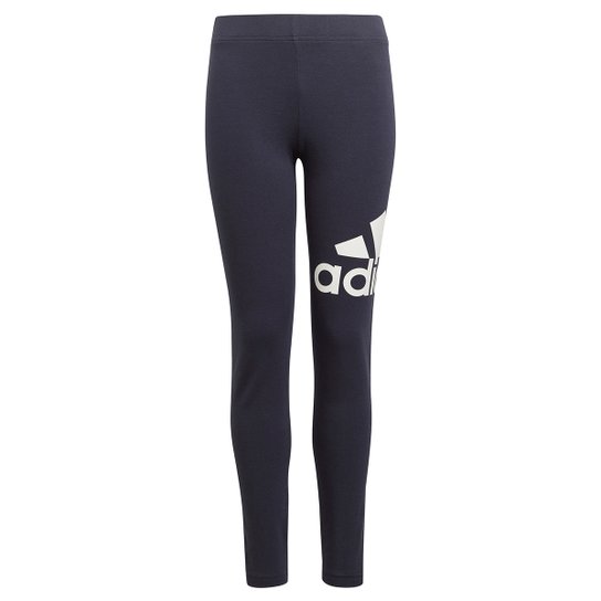 Calça Legging Infantil Adidas Essentials Big Logo Feminina - Marinho+Branco Menor preço em Calça Legging Infantil Adidas Essentials Big Logo Feminina - Marinho+Branco