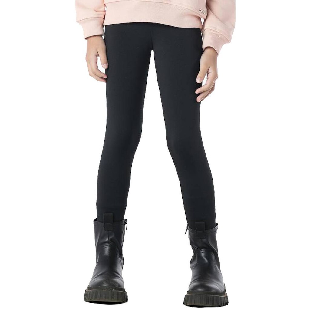 Calça Legging Infantil Menina Lisa Inverno Flanelada Preta