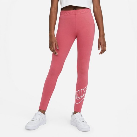 Calça Legging Infantil Nike Sportswear Favorites - Rosa+Branco é ruim? Calça Legging Infantil Nike Sportswear Favorites - Rosa+Branco é boa?
