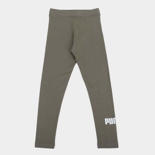 Calça Legging Infantil Puma Essentials Feminina - Verde escuro Menor preço em Calça Legging Infantil Puma Essentials Feminina - Verde escuro