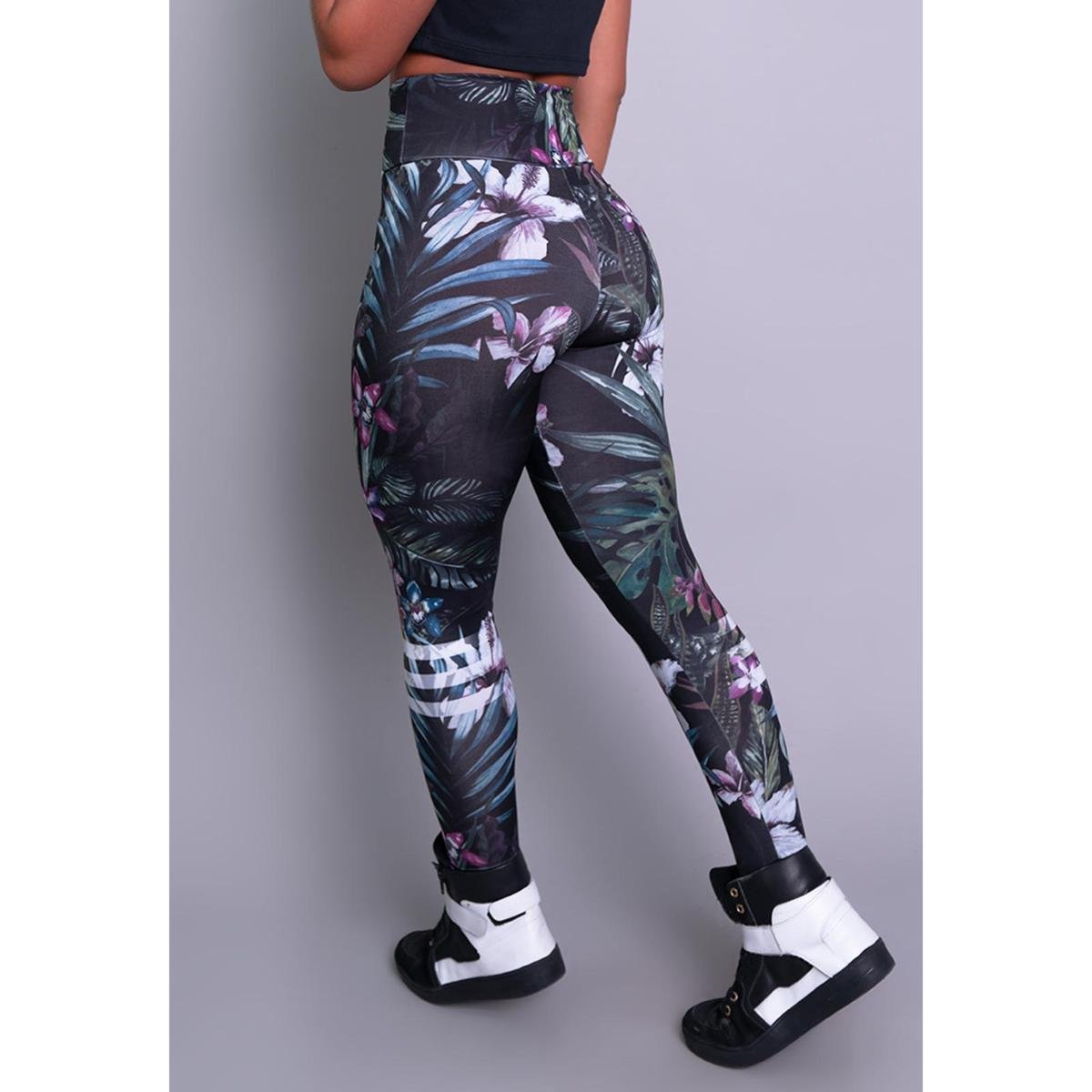 calça legging jeans fake fitness feminino cintura alta