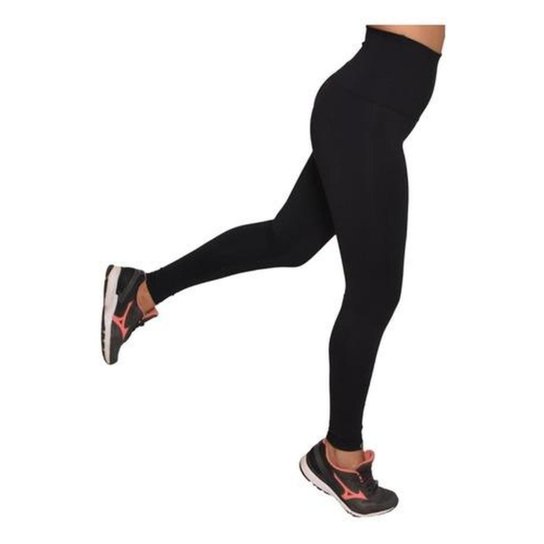 Calça Legging Less Now Emana Anti Celulite Cós Alto Modela - Preto Menor preço em Calça Legging Less Now Emana Anti Celulite Cós Alto Modela - Preto