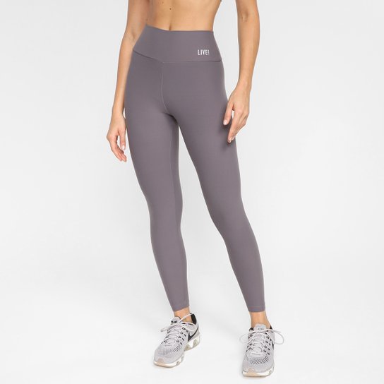 Calça Legging Live! Boom Blast Feminina - Cinza Menor preço em Calça Legging Live! Boom Blast Feminina - Cinza