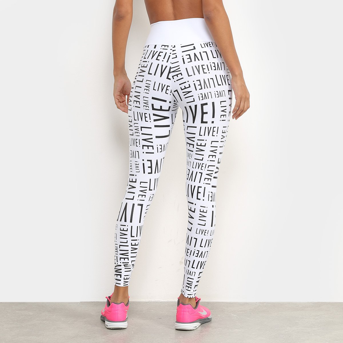 Calça Legging NZ Authentic Branca - CAJUBRASIL Moda Fashion Fitness