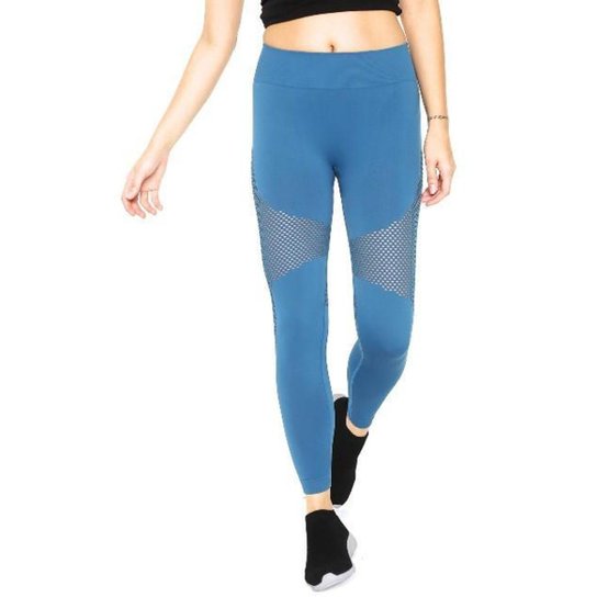 Calça Legging Lupo Arrastão II - Azul Menor preço em Calça Legging Lupo Arrastão II - Azul