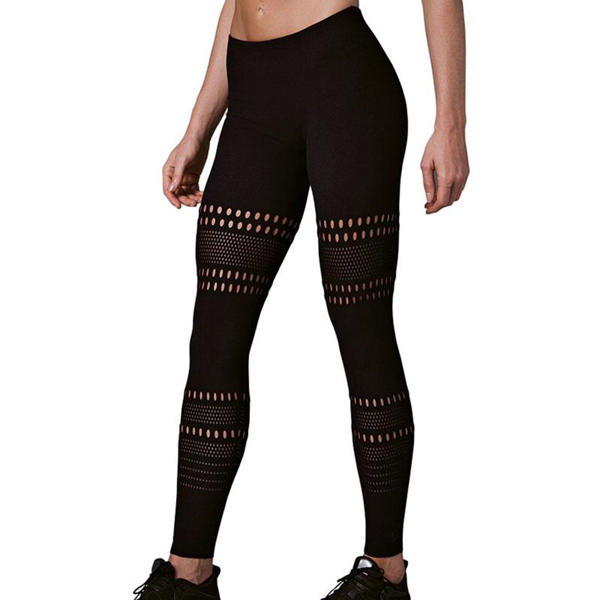Calça Legging Lupo Raschel Feminina - Preto | Netshoes