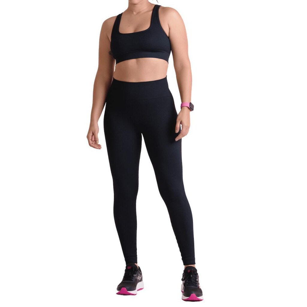 Calça Legging Lupo Sport Sem Costura Canelada