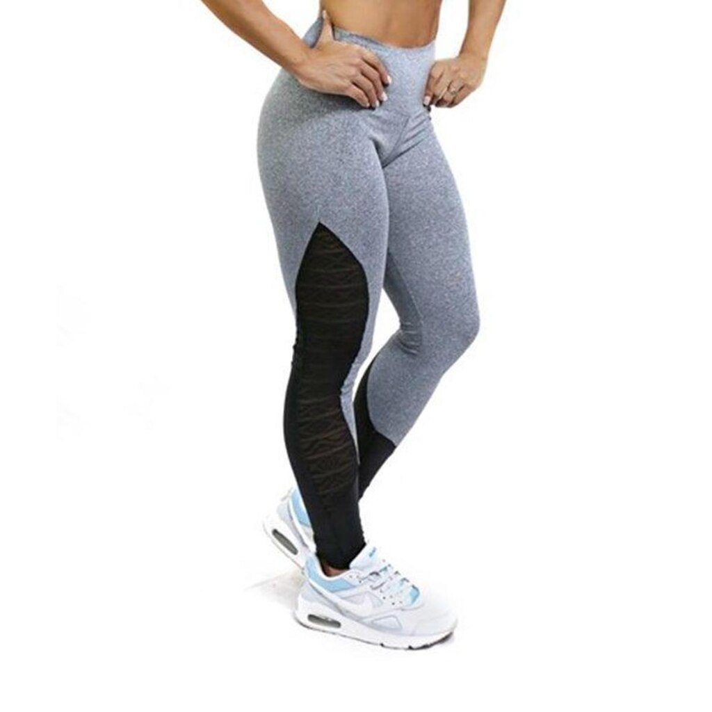 Calça Legging Metropolis - Mescla - Mescla e cetim preto - G