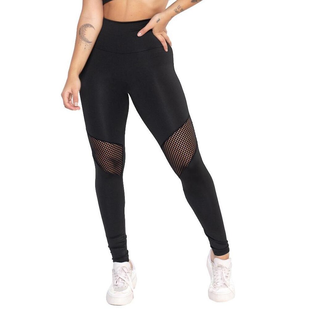 Calça Legging Microfibra Frishop Suplex Cós Alto