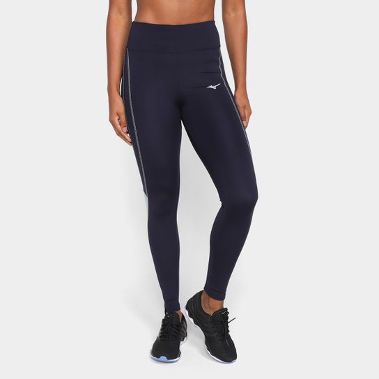 Calça Legging Mizuno Run Easy 4 Feminina - Azul Escuro Menor preço em Calça Legging Mizuno Run Easy 4 Feminina - Azul Escuro