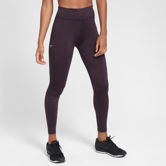 Calça Legging Mizuno Run Fast 2.0 Feminina - Roxo Menor preço em Calça Legging Mizuno Run Fast 2.0 Feminina - Roxo