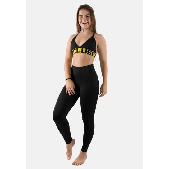 Calça Legging Montaria Akira Fitness Suplex Cintura Alta - Preto Menor preço em Calça Legging Montaria Akira Fitness Suplex Cintura Alta - Preto