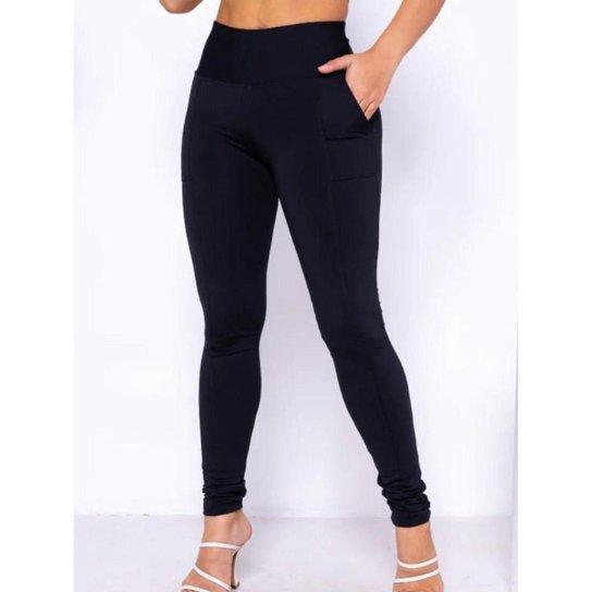 Calça Legging Montaria Forrada Térmica Com Bolsos Leg Inverno - Preto Menor preço em Calça Legging Montaria Forrada Térmica Com Bolsos Leg Inverno - Preto