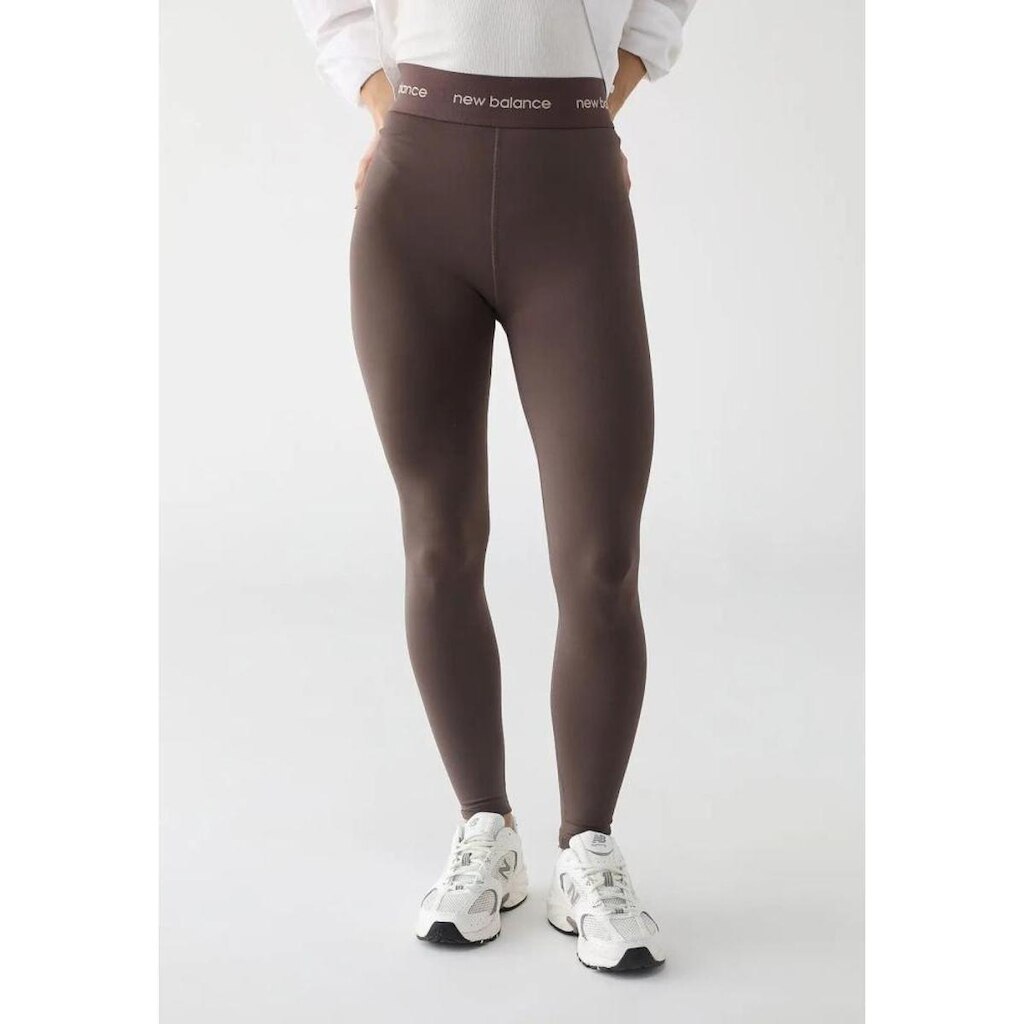 Calça Legging New Balance Sport Essentials Active – feminino – marrom