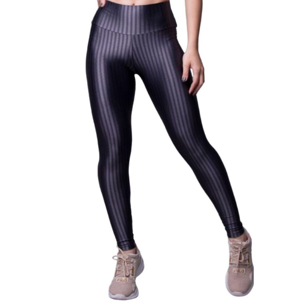 Calça Legging New Zig 3D Bella Fiore Cós Alto Feminina