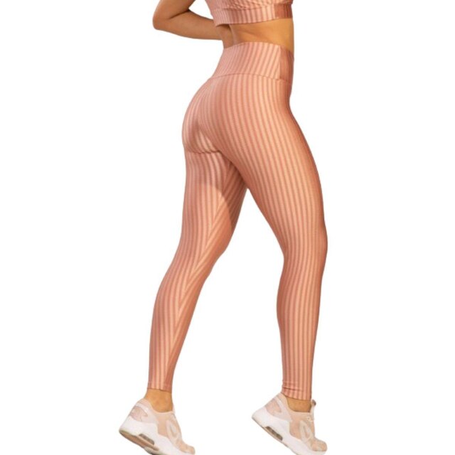 Calça Legging New Zig 3D Vekyo Poliamida Cós Alto Academia Treino Moda Fitness Feminina