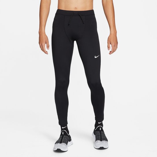 Calça Legging Nike Challenger Masculina - Preto+Prata Menor preço em Calça Legging Nike Challenger Masculina - Preto+Prata