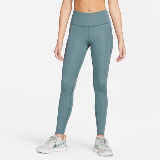 Calça Legging Nike Epic Fast Feminina - Verde claro Menor preço em Calça Legging Nike Epic Fast Feminina - Verde claro