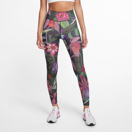 Calça Legging Nike One Icon Clash Feminina - Preto Menor preço em Calça Legging Nike One Icon Clash Feminina - Preto