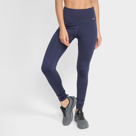 Calça Legging Olympikus Essential Feminina - Azul Navy Menor preço em Calça Legging Olympikus Essential Feminina - Azul Navy