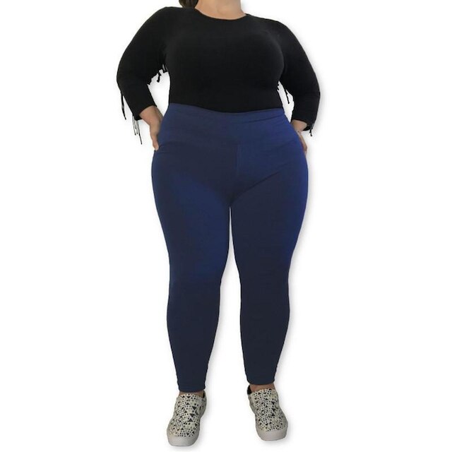 Calça Legging Plus Size Heide Ribeiro Super Silver