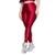Calça Legging Plus Size New Zig 3D Bella Fiore Poliamida Cós Alto Academia Treino Moda Fitness - Vermelho