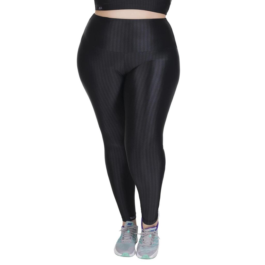 Calça Legging Poliamida 3D Plus Size