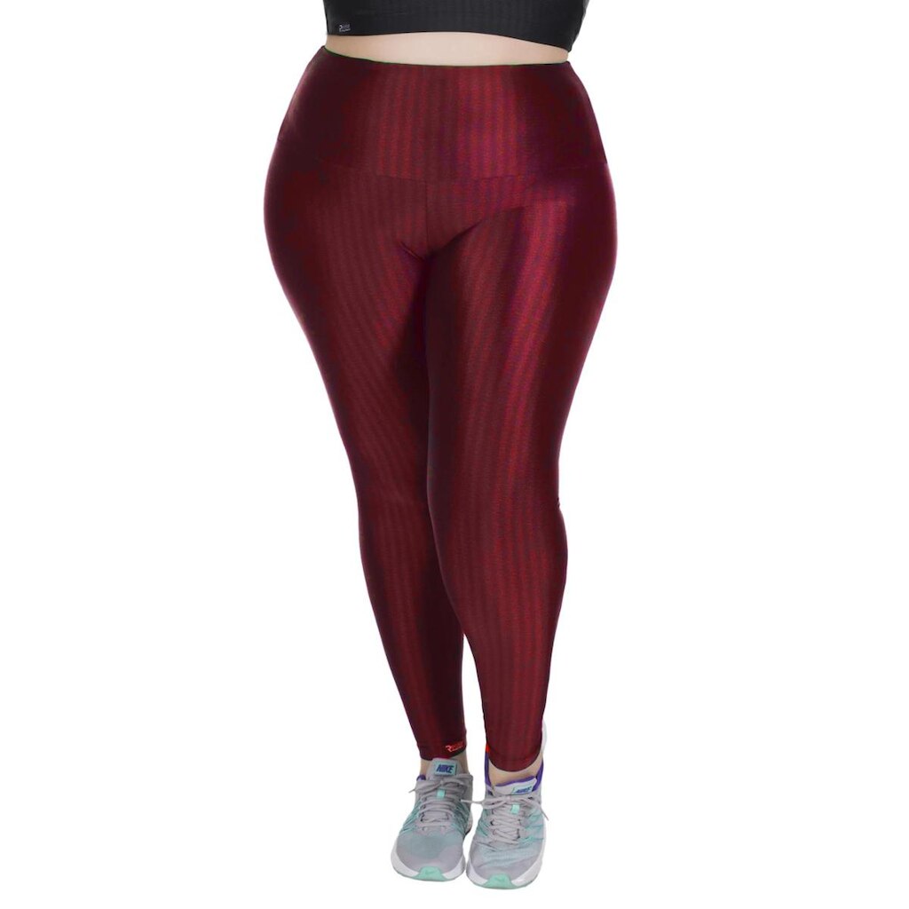 Calça Legging Poliamida 3D Plus Size