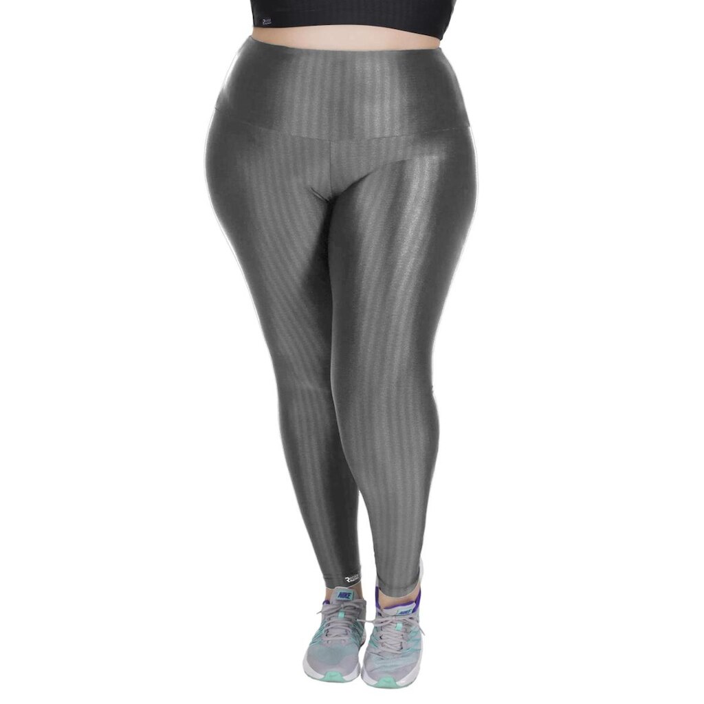 Calça Legging Poliamida 3D Plus Size