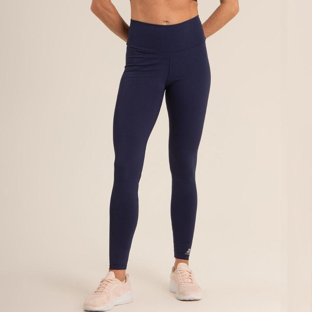 Calça Legging Poliamida Proteção UV Básica Lisa