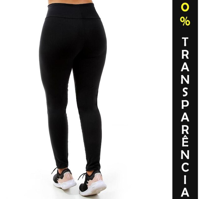 Calça Legging Preta 0% Sem Transparência