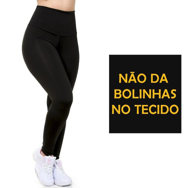 Calça Legging Preta 0% Sem Transparência
