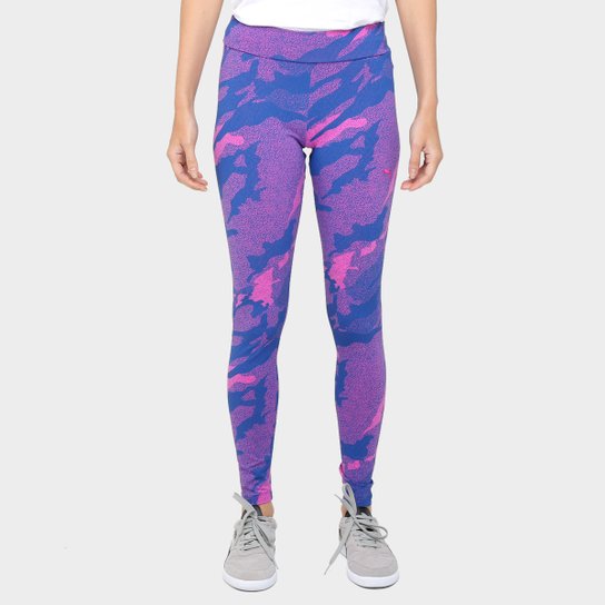 Calça Legging Puma Energized Feminina - Azul+Pink