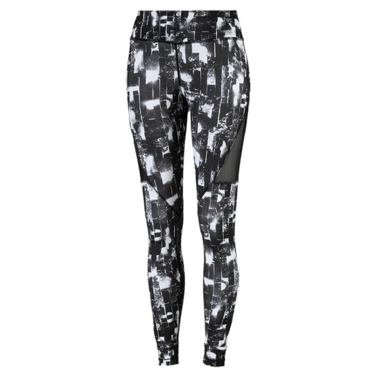 Calça Legging Puma Explosive 7/8 Graphic Feminina - Preto+Branco