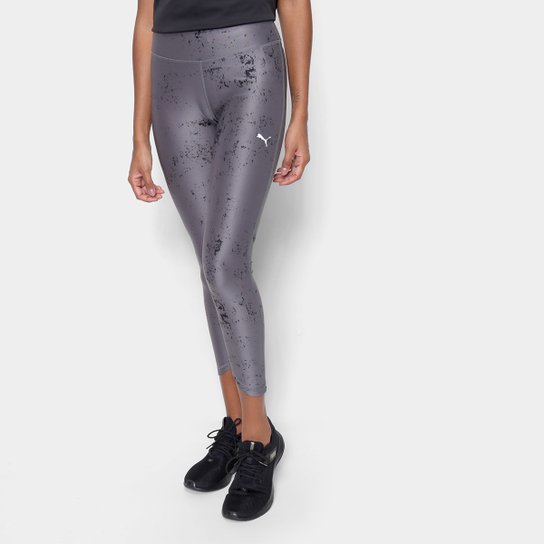 Calça Legging Puma Graphic Reg Rise 7/8 Tight Feminina - Preto Menor preço em Calça Legging Puma Graphic Reg Rise 7/8 Tight Feminina - Preto