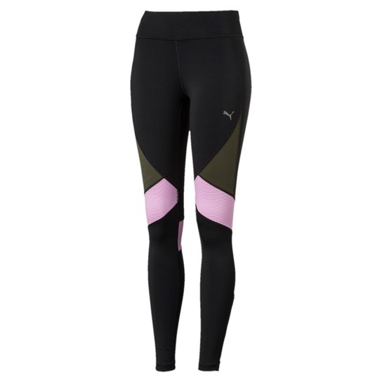 Calça Legging Puma Ignite Long W Feminina - Preto+Rosa