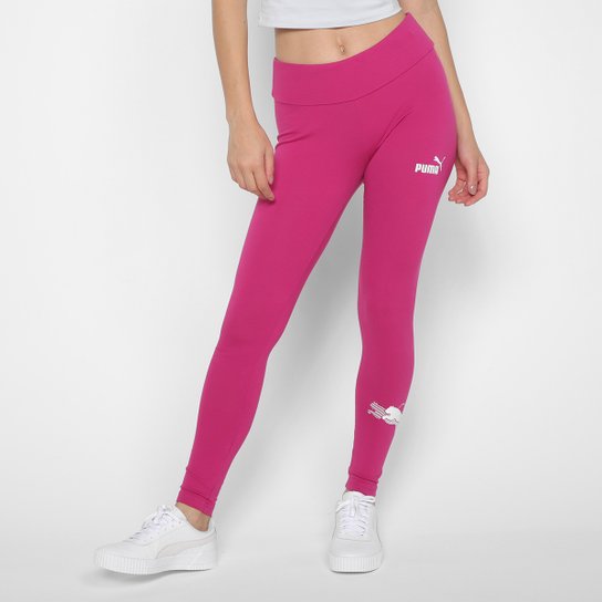 Calça Legging Puma Power Graphic Feminina - Rosa Menor preço em Calça Legging Puma Power Graphic Feminina - Rosa